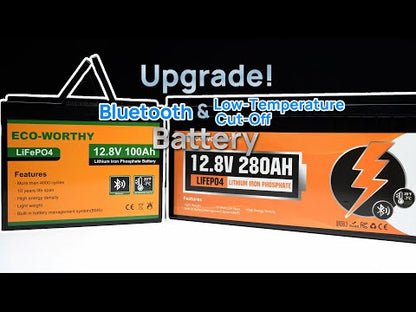 Eco-Worthy 12V 280Ah LiFePO4 Lithium Battery With Bluetooth