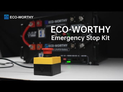 ECO-WORTHY Battery Rapid Shutdown switch | Emergency stop switch kit | RSD