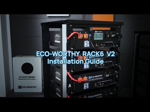ECO-WORTHY RACK6 V2 I 6-Layer Rack With 600A Busbar| For Server Rack Battery All Versions