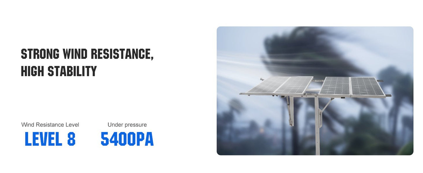 Single Axis Solar Tracker System - Mounting brackets - ECO - WORTHY