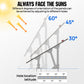 Upgraded Adjustable Multi - Piece Solar Panel Mounting Brackets for 1 - 4 Pieces of 200W 300W 400W Solar Panels - Mounting brackets - ECO - WORTHY