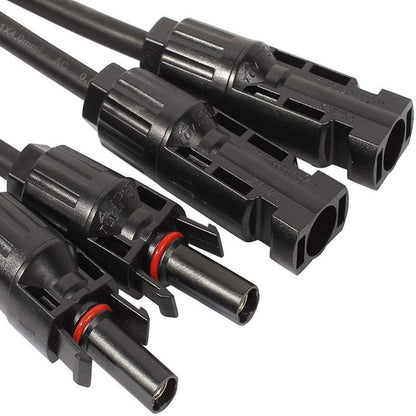 12AWG 1 Pair Solar MC4 Y Parallel Branch Connectors MFF&FMM Pair - wirings - ECO - WORTHY