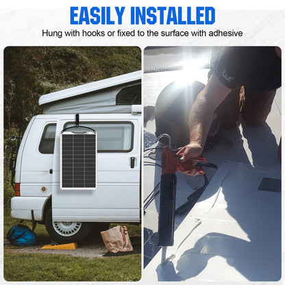 130W 12V Flexible Mono Solar Panel - Solar panel - ECO - WORTHY